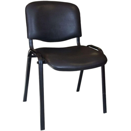 Стул UA_EChair Rio(ИЗО/ISO) черн, к/з черный V-4/PV-1