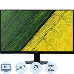 Монитор ACER SA270Bbmipux(UM.HS0EE.B01)27/FHD/IPS/75Hz/250cd/1ms/HDMI/DP