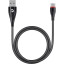 Кабель Deppa Ceramic USB - USB-C, 1м, черный