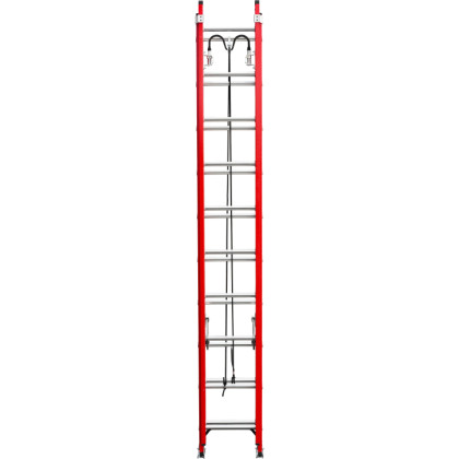 Лестница FGS220 стеклопластиковая 2х10 Alumet выдвижн, в сборе, ALUMET