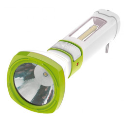 Фонарь светодиодный аккум. КОСМОС 5W LED,бок.пан.,COB 3Вт,3 реж.,з/у (7035)