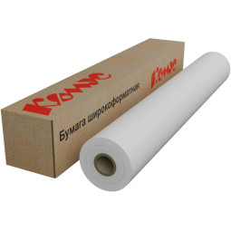 Бумага широкоформатная Bright white 80г 610ммх30м 50,8мм