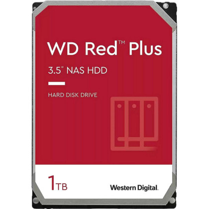 Жесткий диск Western Digital Red Plus 2TB, SATA, 7200rpm, 256MB(WD120EFBX)