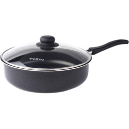 Сотейник алюминий Promo, 24 см + стеклянная крышка SCOVO PA-020