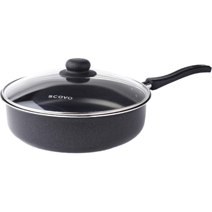 Сотейник алюминий Promo, 24 см + стеклянная крышка SCOVO PA-020