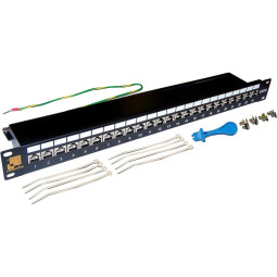 Патч-панель Lanmaster 24 порта, STP, Cat.6, 1U (LAN-PPL24S6)