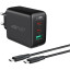 Зарядное устройство ACEFAST (AF-A13-BK) A13 PD65W USB-C+USB-C+USB-A 3/черн