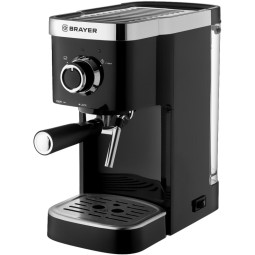 Кофеварка рожковая BRAYER BR1100, 1,25 л, 1500 Вт, 15 бар, итальян помпа