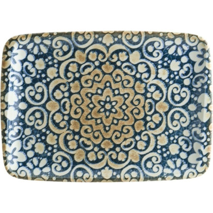 Блюдо прямоугольное Альхамбра, фарфоровое, 230х160 мм. , (65984)
