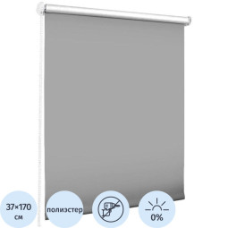 Рулонная штора SKR, Blackout, LUX 37x170 графит
