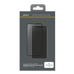 Защитное стекло PERO Full Glue для  Xiaomi Redmi 10, черный