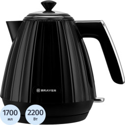 Чайник BRAYER 1074BR, электрический, 2200Вт,1,7л,пласт.корп,VNQ by STRIX
