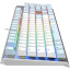 Клавиатура A4Tech Fstyler FS100 Neon механич/син/бел/USB/gamer/LED 2000258
