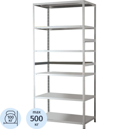 Стеллаж металлический MS Standart 220/100x40/6 полок