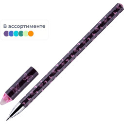 Ручка гелевая со стираемыми чернилами M&amp;G Butterfly, д.ш. 0,5мм, син, асс