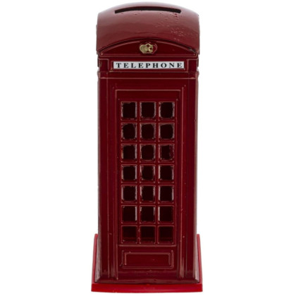 Копилка Телефонная будка, L6 W6 H12,5 см, 219966