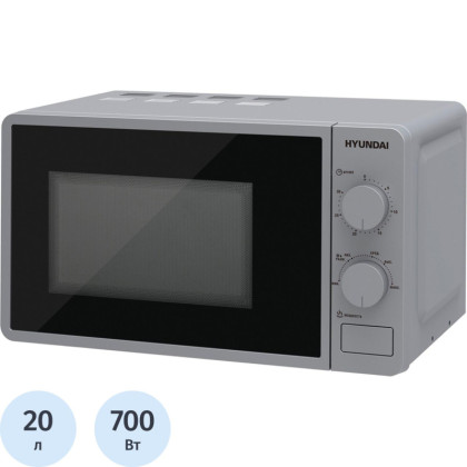 Микроволновая печь Hyundai HYM-M2001 20л. 700Вт серебристый/черный