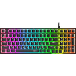 Клавиатура Acer Nitro OKW303механич.чер/сер USB for gamer LED(ZL.KBDCC.01D)
