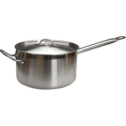 Сотейник 5,0л.нерж.d=23,5см.h=13,5см.с кр.тройн дно(инд) MGsteel 46650
