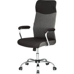 Кресло BN_Sp_EChair-590 TC ткань черный/серый, хром