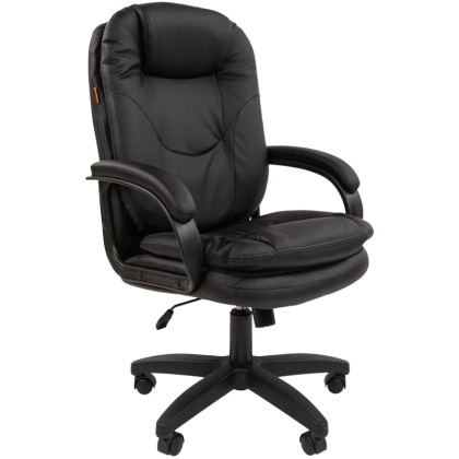 Кресло VT_Chairman 668LT черный пластик, экопремиум черный N