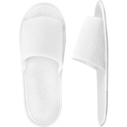 Тапочки одноразовые СтандартМахраСпанбонд,отк.мыс,иск.махр180г/кв2,Эва 3мм