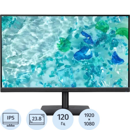 Монитор Acer V247YGbi (UM.QV7CD.G01)23,8/FHD/IPS/120Hz/250cd/4ms/HDMI/VGA