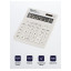 Калькулятор настольный Eleven SDC-444X-WH, 12 разрядов, двойное питание, 155×204×33 мм, белый