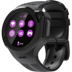 Смарт-часы Elari 4GR M детские черные, 4G, Маруся, сенсорный дисплей