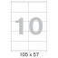 Этикетки самоклеящиеся 105х57 мм/10 шт. на листе А4 (25л
