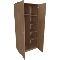 Шкаф Комус Мебель д/одежды WELL двухств.комб.860х520х2000 Дуб Урб. Янтарный