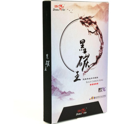 Ракетка для настол. тенниса DOUBLE FISH Black Carbon King Racket 5,ITTF