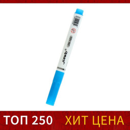Маркер текстовыделитель, наконечник скошенный 4 мм, синий (Цена за 6 шт.)