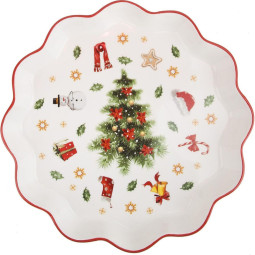 Блюдо Magic of Christmas 26,5x26,5x4см (фарфор) (уп/12шт),НГ N0880121