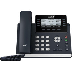 Телефон Yealink (SIP-T43U)12 аккаунтов, 2 порта USB, BLF, PoE, GigE, без БП