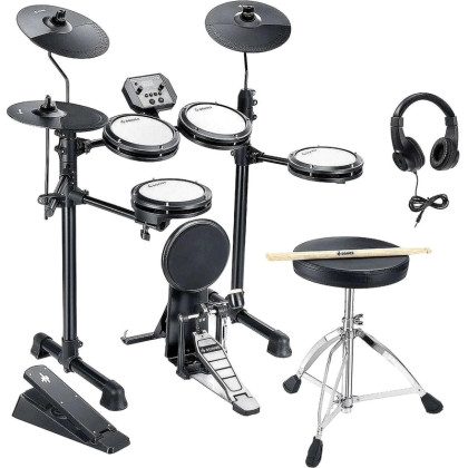 Ударная установка Donner DED-80P, 5 Drums 3 Cymbals электрон,со стулом