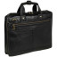 Сумка мужск кожаная 5191 Black/черная А4