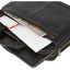 Сумка мужск кожаная 5191 Black/черная А4