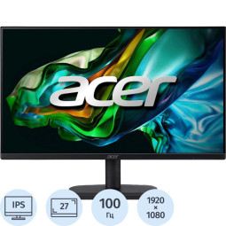 Монитор ACER (UM.HE1EE.E02)27/FHD/IPS/100Hz/250cd/1ms/HDMI/VGA