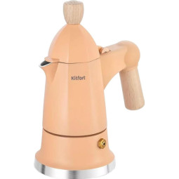 Кофеварка гейзерная КТ-7152-2 персиковый