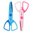 Ножницы детские  Deli ED60001 Neon 136мм, пласт. ручки, сталь,ассорт,блис