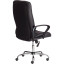 Кресло UT_Easy Chair Boston хром, (черн. подлок), кож/зам, черный, 36-6