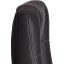 Кресло UT_Easy Chair Boston хром, (черн. подлок), кож/зам, черный, 36-6