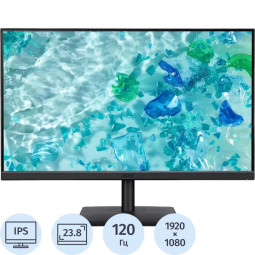Монитор Acer Vero (UM.QV7CD.G01)23,8/FHD/IPS/120Hz/250cd/1ms/HDMI/VGA