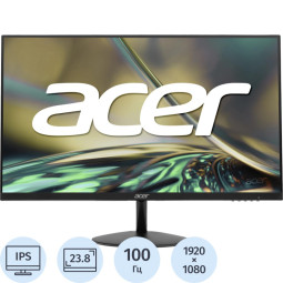 Монитор Acer (UM.QS2CD.E02)23,8/FHD/IPS/100Hz/250cd/1ms/HDMI/VGA