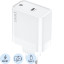 Зарядное устройство сетевое PERO TC16 GaN, USB-C PD, 65W белый