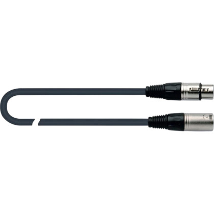 Кабель микрофонный Quik Lok MX775-3, разъемы XLR/F - XLR/M, 3м