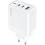 Зарядное устройство сетевое PERO TC14 USB-A QC3.0 + 2х USB-C PD, 48W белый