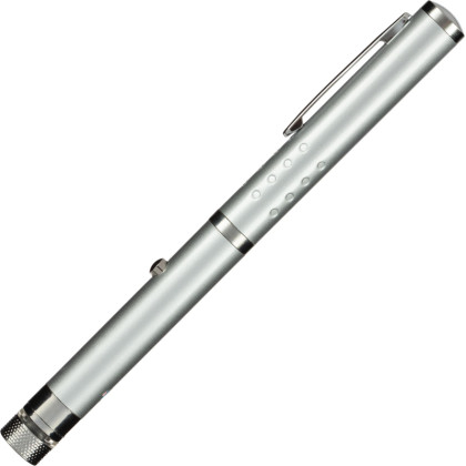 Указка лазерная 532нм, 4 насадки, 2 ААА, красный луч 9909161