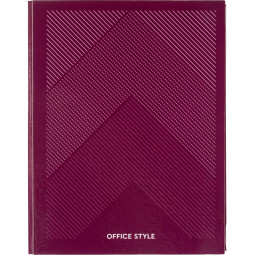 Бизнес-тетрадь А5 120л Attache,на кольцах,тв.обл,мат.лам,клет,Optima сирень